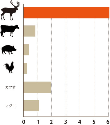 エゾ鹿肉の鉄分含有量