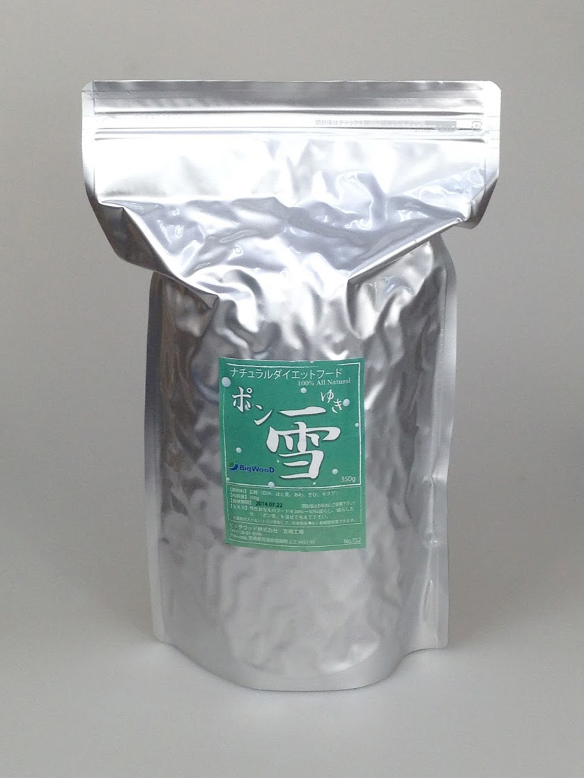 ビッグウッド ポン雪 180g 19 9末頃終売予定 国産無添加ドッグフードはbigwoodオンラインショップ
