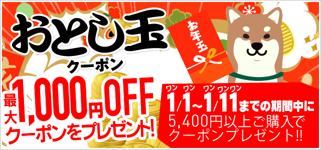 おとし玉クーポン最大1,000円OFF