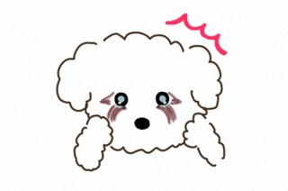 涙やけが急に目立った犬のイメージ