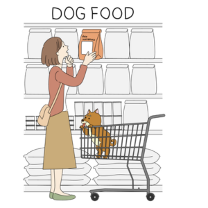 ドッグフードを選ぶイメージ