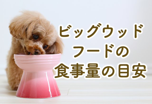 ビッグウッドフードの食事量の目安